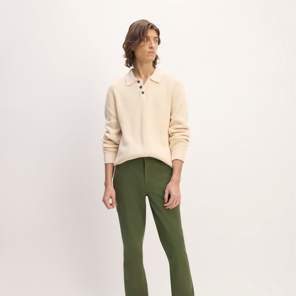 Everlane Men's Performance Chino | Uniform in Deep Moss Green, Size 32x30